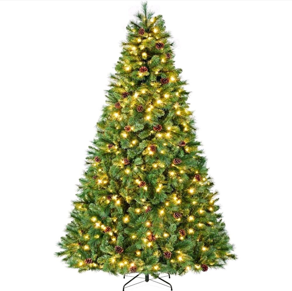 Best Choice Products 6ft Pre-Lit Frosted Scotch Pine Christmas Tree SKY8501